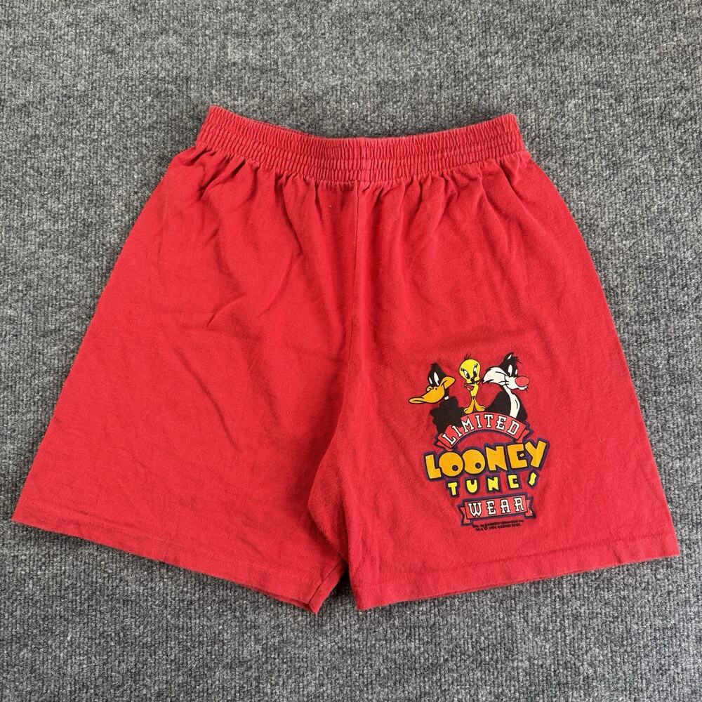 Vintage 1994 Kids Shorts Looney Tunes Wear Limited Warner Bros Kids Size Small